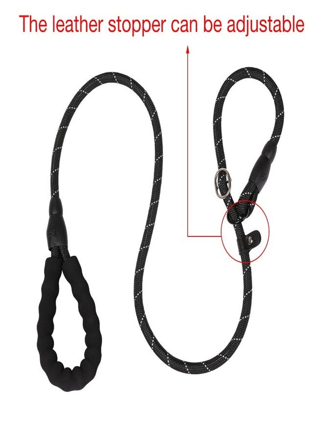 Orrda Stylish Nylon Rope Dog Cord Training Leash | Dog Leash 4 FT Thick Durable Rope Comfortable Padded Handle Reflective Rope Dog Leash for Medium Large Dogs (Multicolor) - Image 2